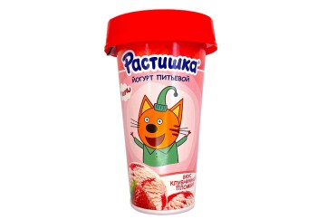 Растишка йогурт питьевой 190г Россия  (клубничный)
